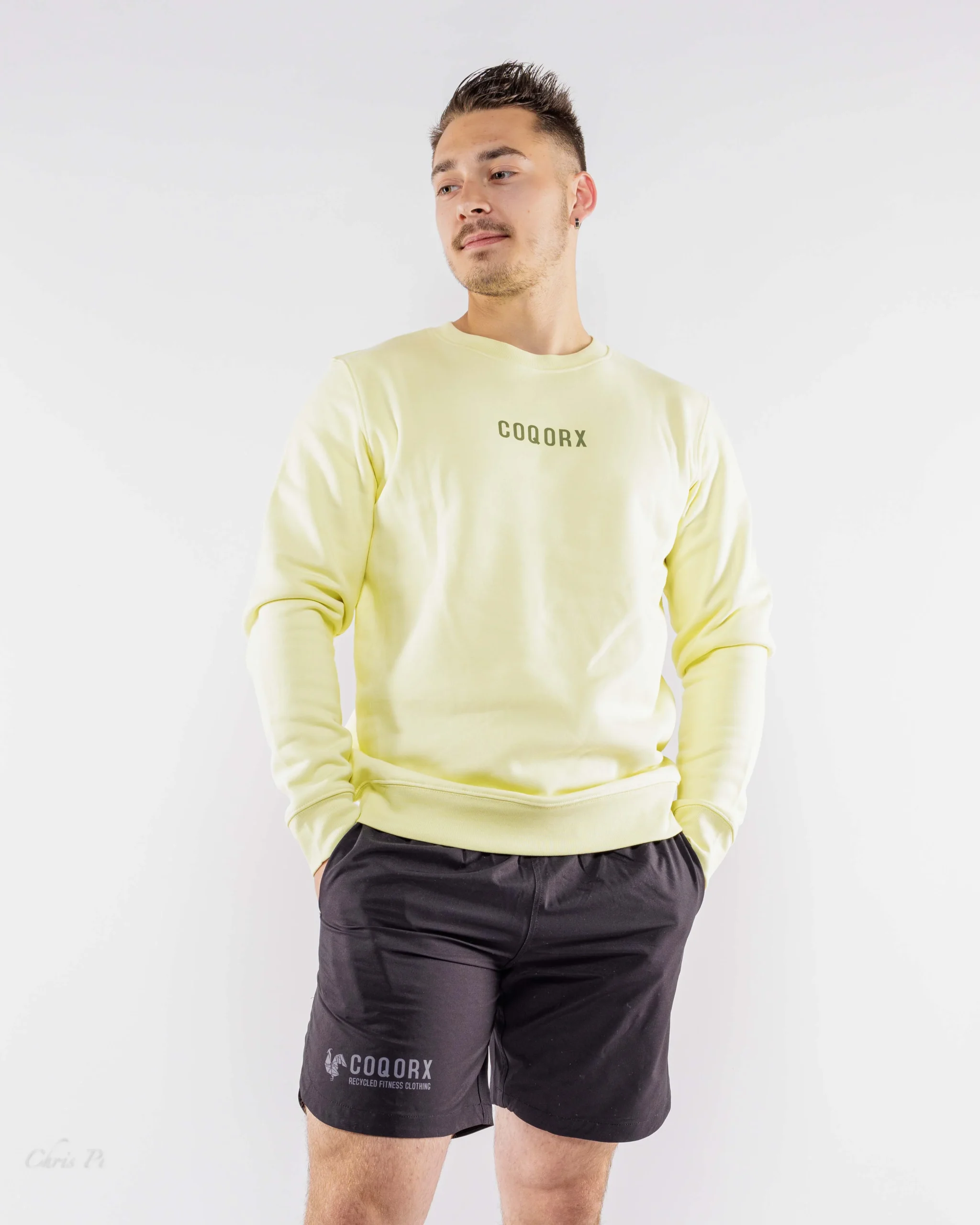 SWEAT RAS DE COU Unisexe Yellow – Image 2