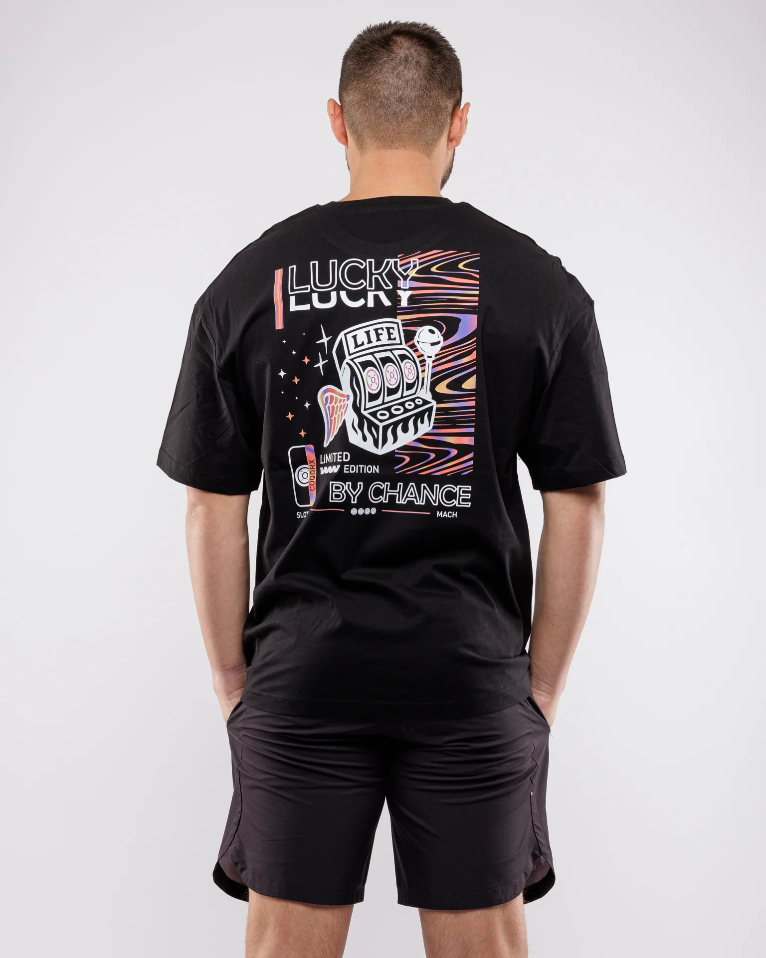LUCKY LIFE T-shirt oversize homme